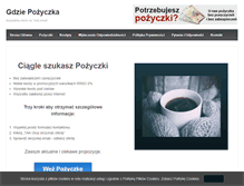 Tablet Screenshot of gdziepozyczka.pl
